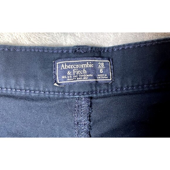 Abercrombie Fitch Navy wmns chino sz 6/28 #preppy #countryclub - Picture 4 of 7
